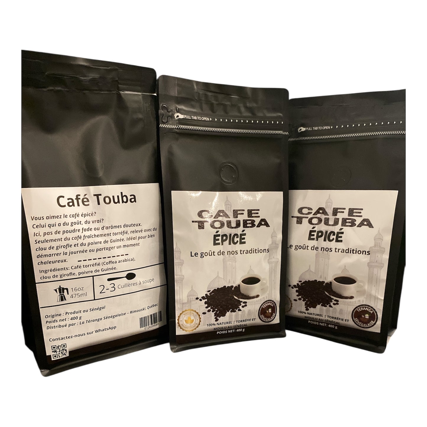 Café Touba du Sénégal - Café épicé (clou de girofle et poivre de Guinée - Café moulu
