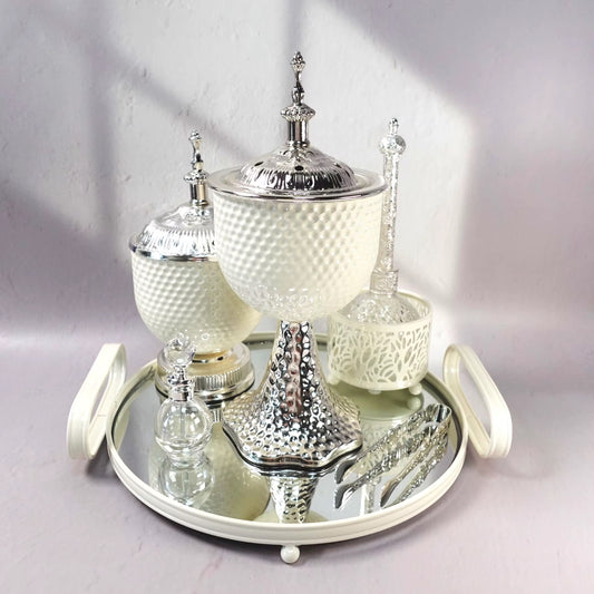 Elegant ivory incense burner (ivoire encensoir) crafted for traditional aromatic experiences