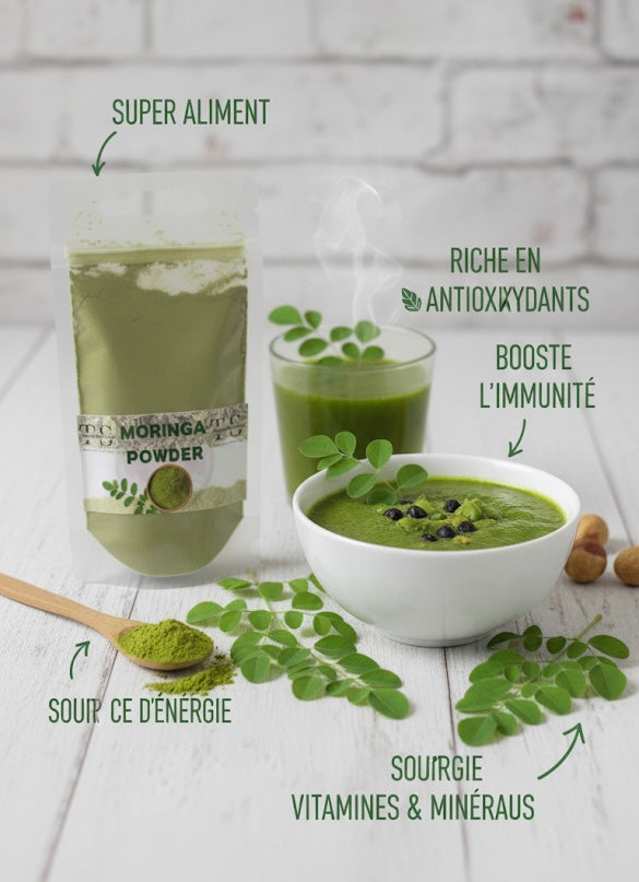 Poudre de Moringa - Moringa en poudre - superaliment - sans OMG| Origine Senegal