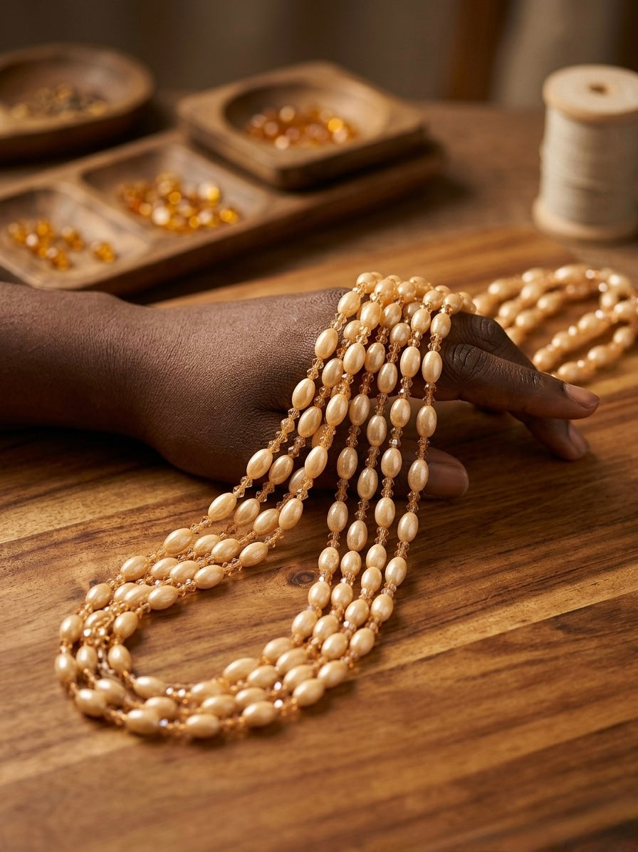 Baya - chaîne de ventre - Chaîne de taille - perles de séduction- Baya Chaîne de taille perle cristal