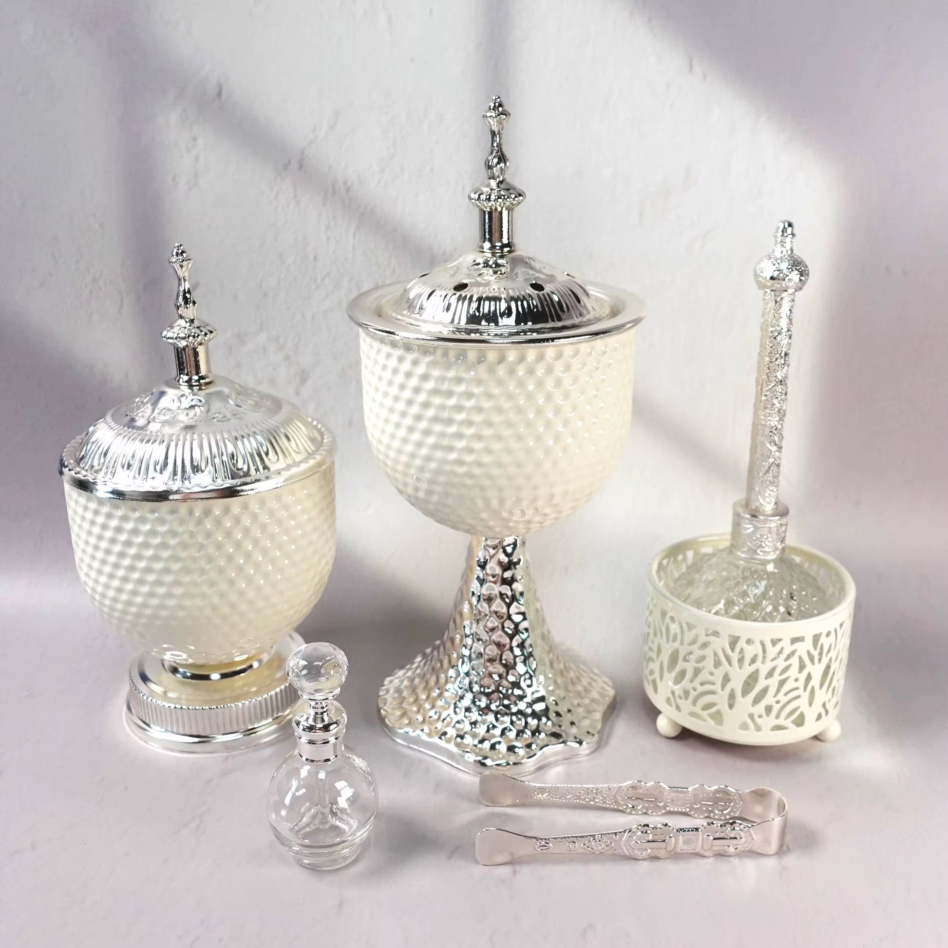 Elegant ivory incense burner (ivoire encensoir) crafted for traditional aromatic experiences