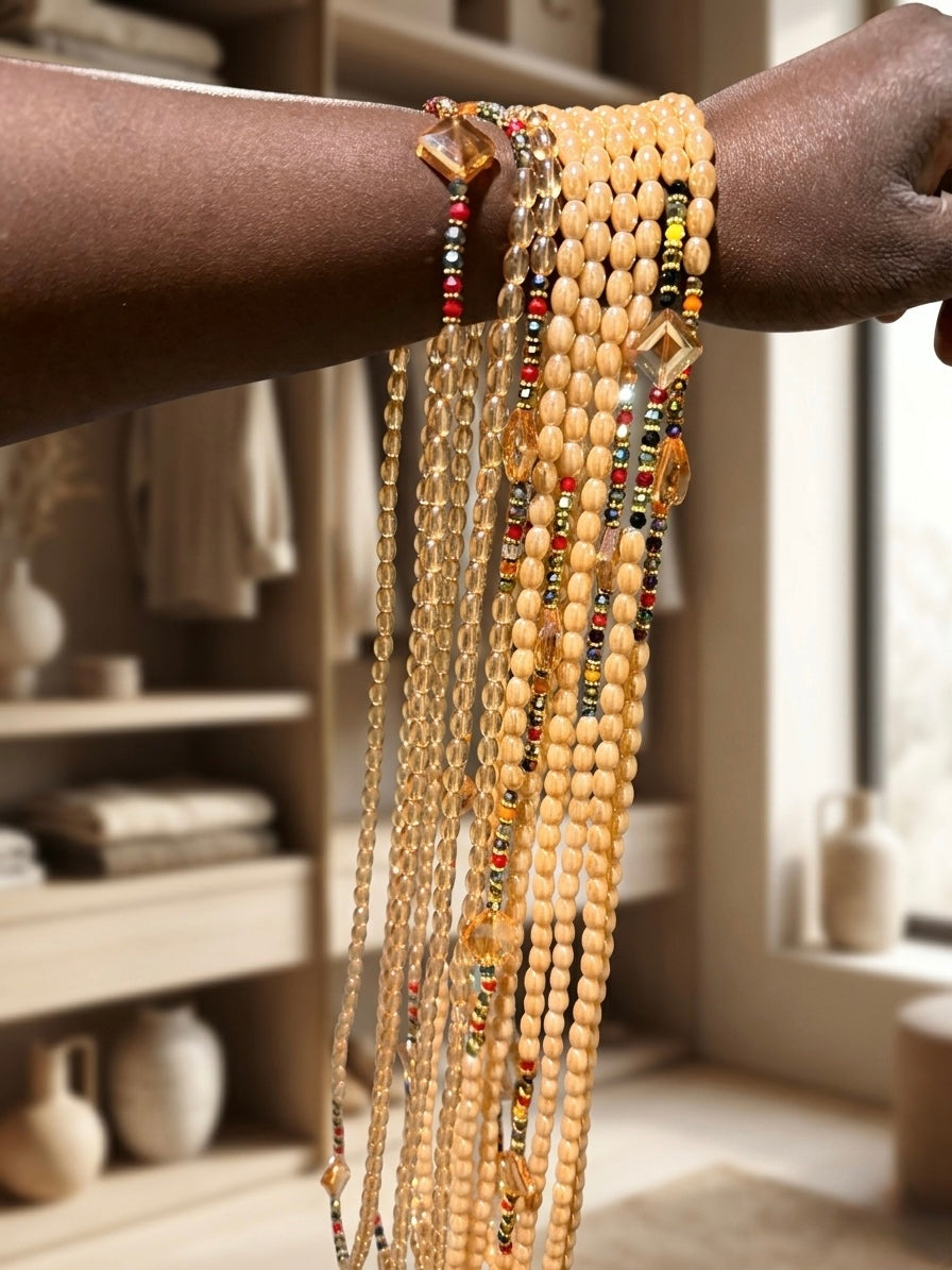 Baya - chaîne de ventre - Chaîne de taille - perles de séduction- Baya Chaîne de taille perle cristal