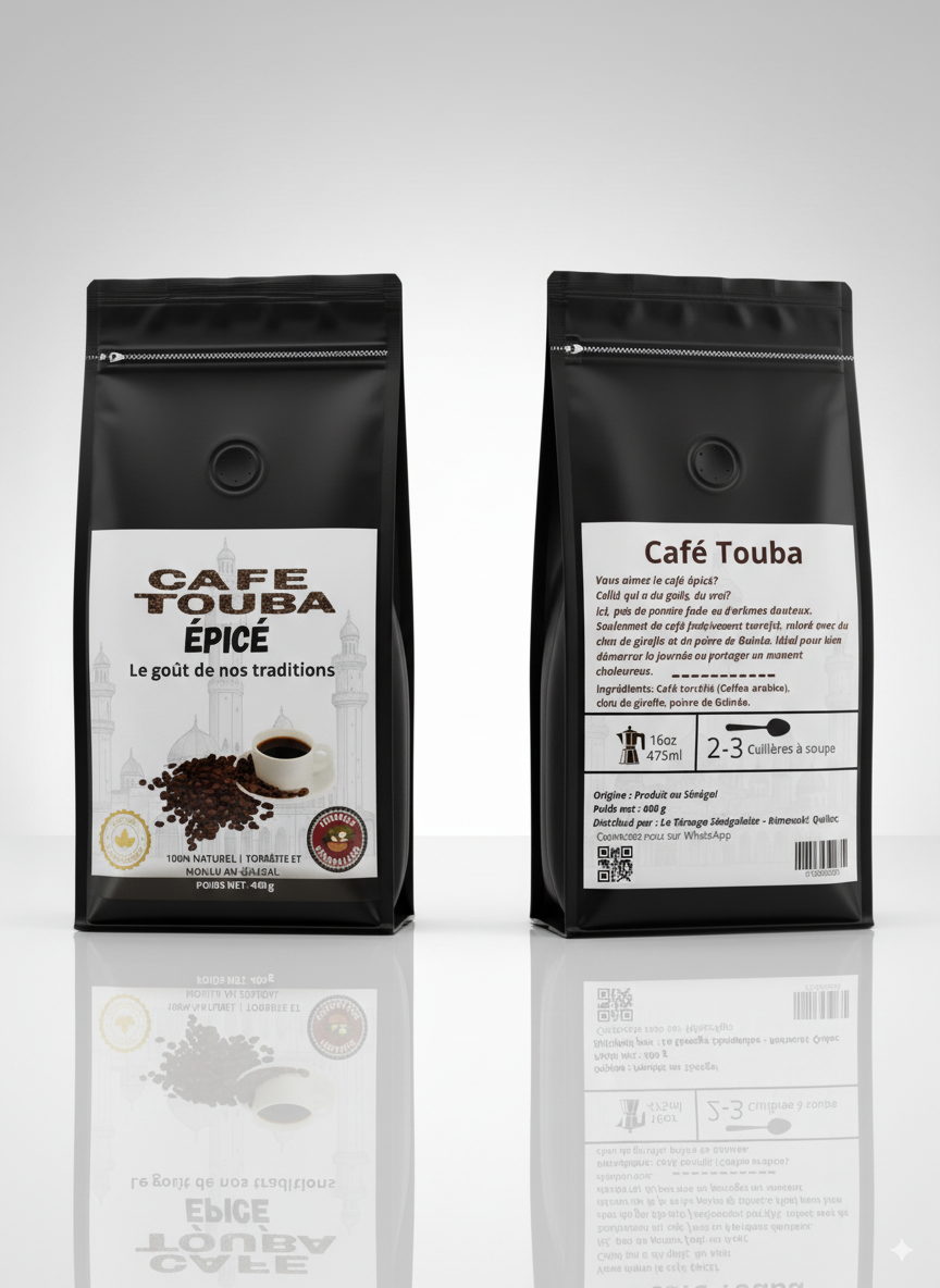 Café Touba authentique avec épices de clou de girofle, saveur traditionnelle sénégalaise riche et parfumée