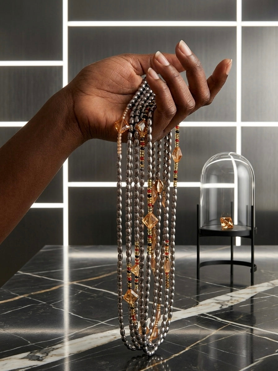 Baya - chaîne de ventre - Chaîne de taille - perles de séduction- Baya Chaîne de taille perle cristal