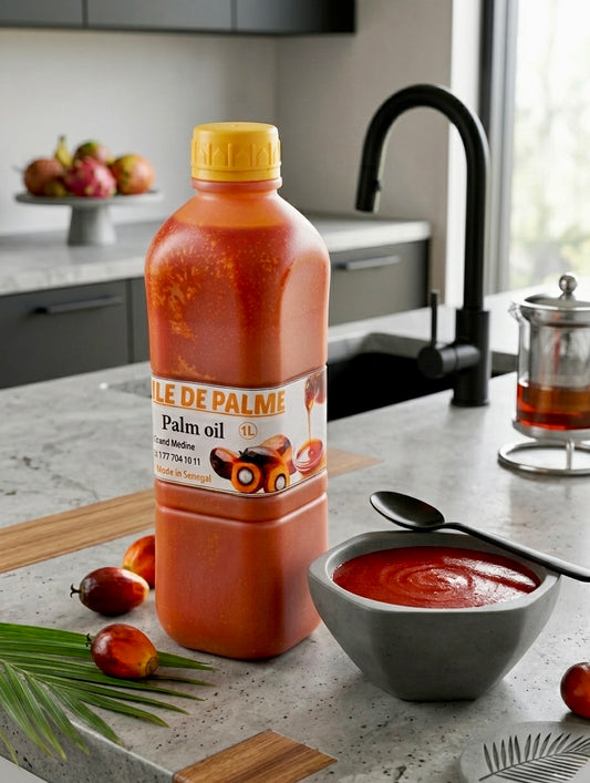 Huile de Palme Rouge du casamance 1L - 100% Naturelle & Authentique | Huile de Palme brute - Diwtir