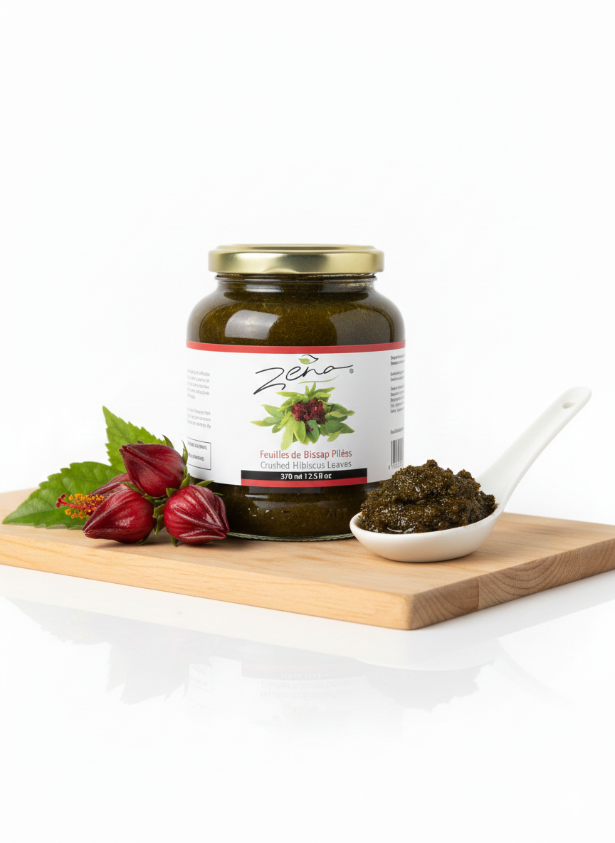 Feuilles de Bissap Pilées Zena (370ml)-  Bissap Beuguetch en conserve
