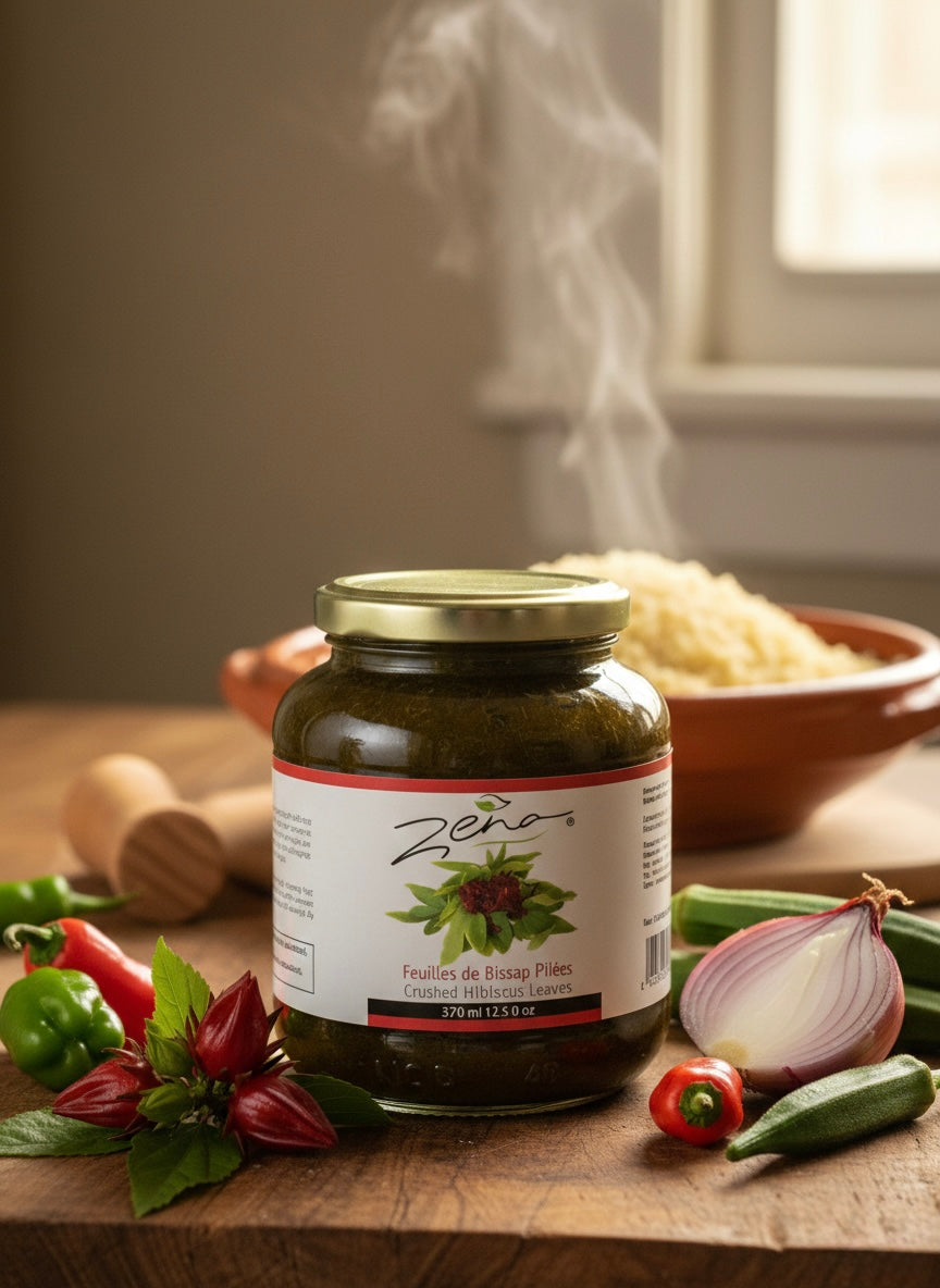 Feuilles de Bissap Pilées Zena (370ml)-  Bissap Beuguetch en conserve