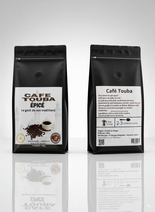 Café Touba authentique avec épices de clou de girofle, saveur traditionnelle sénégalaise riche et parfumée